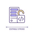 Open source database RGB color icon