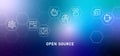 Open source gradient header software license system coding management version control engine programming data