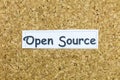 Open source software digital coding technology internet computer development Royalty Free Stock Photo