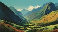 Colorful Valley Postcard For Haleakala National Park