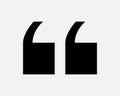Open Speech Quote Graphic Vector Opening Quotation Mark Punctuation Talk Talking Opinion Communication Communicate Dialogue Comma