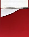 Open spiral notebook Royalty Free Stock Photo