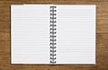 Open spiral notebook Royalty Free Stock Photo