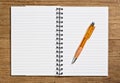 Open spiral notebook. Royalty Free Stock Photo