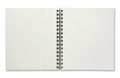 Open spiral notebook Royalty Free Stock Photo