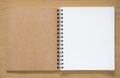 Open spiral notebook Royalty Free Stock Photo