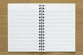 Open spiral notebook Royalty Free Stock Photo