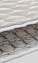 Open spring and foam - latex bonnell mattress cross section Royalty Free Stock Photo