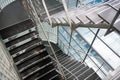 Open stairwell in a modern office building Royalty Free Stock Photo