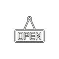 Open store sign - shop icon board