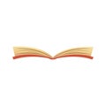 Open storybook spine. Vector Royalty Free Stock Photo