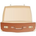 Open suitcase (vector) Royalty Free Stock Photo