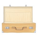 Open suitcase (vector) Royalty Free Stock Photo