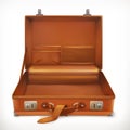 Open suitcase, vector icon Royalty Free Stock Photo