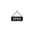 Open Tag icon on white. Royalty Free Stock Photo