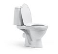 Open toilet bowl isolated on white background. File contains a path to isolation. Royalty Free Stock Photo