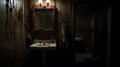 Creepy Bathroom Mirror In A Dark Southern Gothic Room