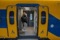 Open Train Door At The Train Station Of Den Helder The Netherlands 2019