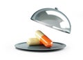 Open tray pills
