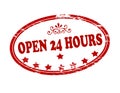 Open twenty four hours Royalty Free Stock Photo