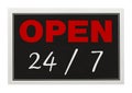 Open 24 7 Royalty Free Stock Photo