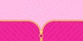 Bright pink glittered striped on light background for themed lol doll party.