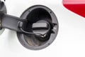 Open vehicke petrol cap Royalty Free Stock Photo