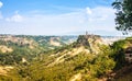 Open view of Civita di Bagnoreggio Royalty Free Stock Photo