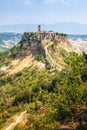 Open view of Civita di Bagnoreggio Royalty Free Stock Photo