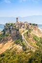 Open view of Civita di Bagnoreggio, Italy