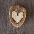 Hearted walnut Royalty Free Stock Photo