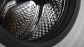 Open washing machine drum close up Royalty Free Stock Photo