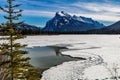 Open water. Vermillion Lakes, Banff National Park, Alberta, Canada Royalty Free Stock Photo