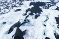 Open water fractured shelf ice