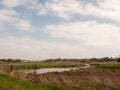 open water stream valley field nature farmland country outside skies beautiful