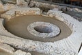 Open Well in an Archaeological Excavation in Athens, Greece