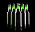 Open wet beer bottle Royalty Free Stock Photo