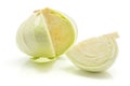 White cabbage on white Royalty Free Stock Photo