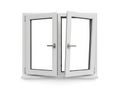 Open white casement window Royalty Free Stock Photo