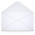 Open white envelope Royalty Free Stock Photo