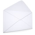 Open white envelope Royalty Free Stock Photo