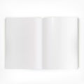 Open white glossy catalog double-page spread