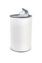 open white tin can Royalty Free Stock Photo