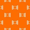 Open window frame pattern vector orange Royalty Free Stock Photo