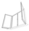 Open windows sketch. Vector Royalty Free Stock Photo