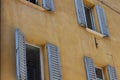 Open windows in Urbino, Italy