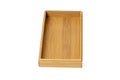 Open wooden box top view Royalty Free Stock Photo