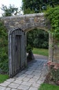 Open wooden door Royalty Free Stock Photo