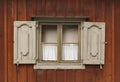 Open wooden window in Sweden. Royalty Free Stock Photo