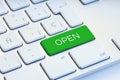 Open word on computer Keyboard Key Royalty Free Stock Photo